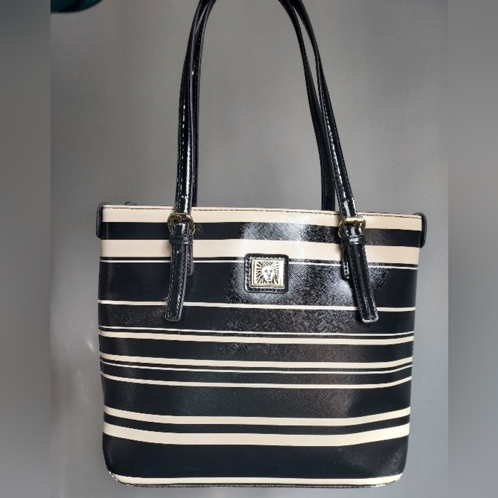 END 30-APR | Anne Klein Striped Shoulder Bag